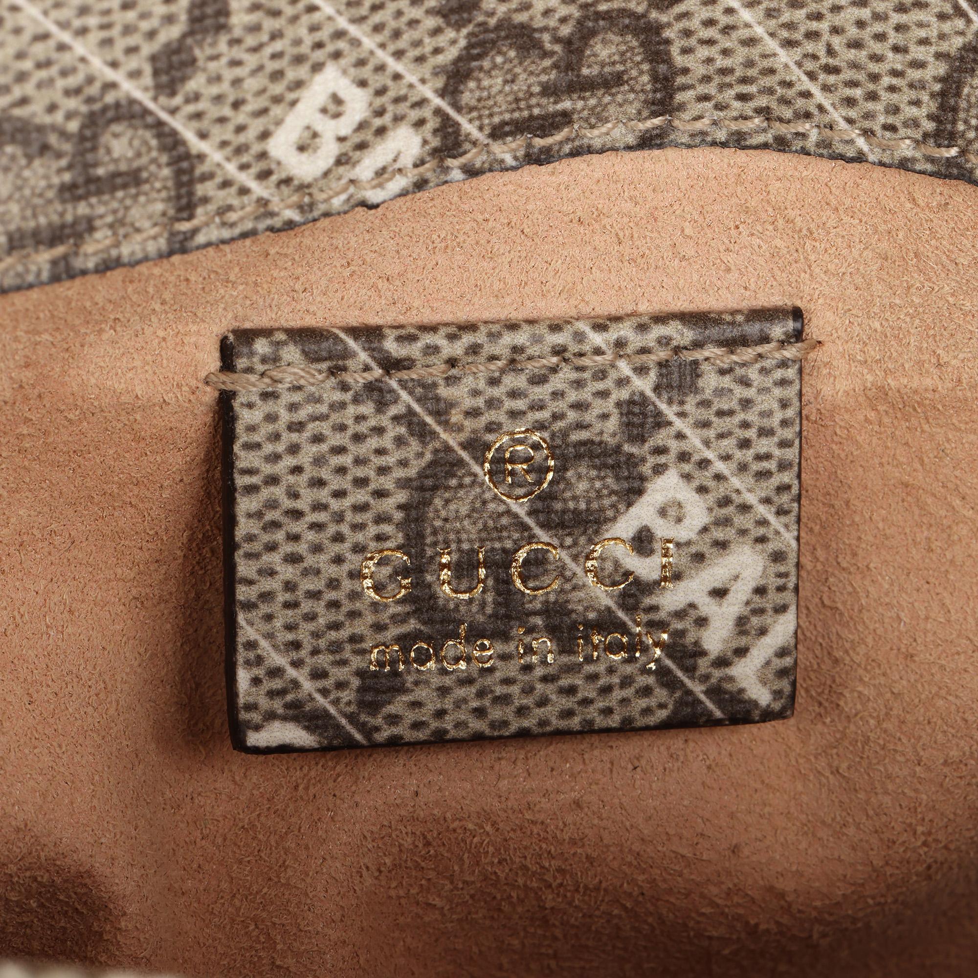 GUCCI x Balenciaga GG Supreme Canvas „The Hacker Project“ Web Mini-Pferdefäß 1955 im Angebot 5