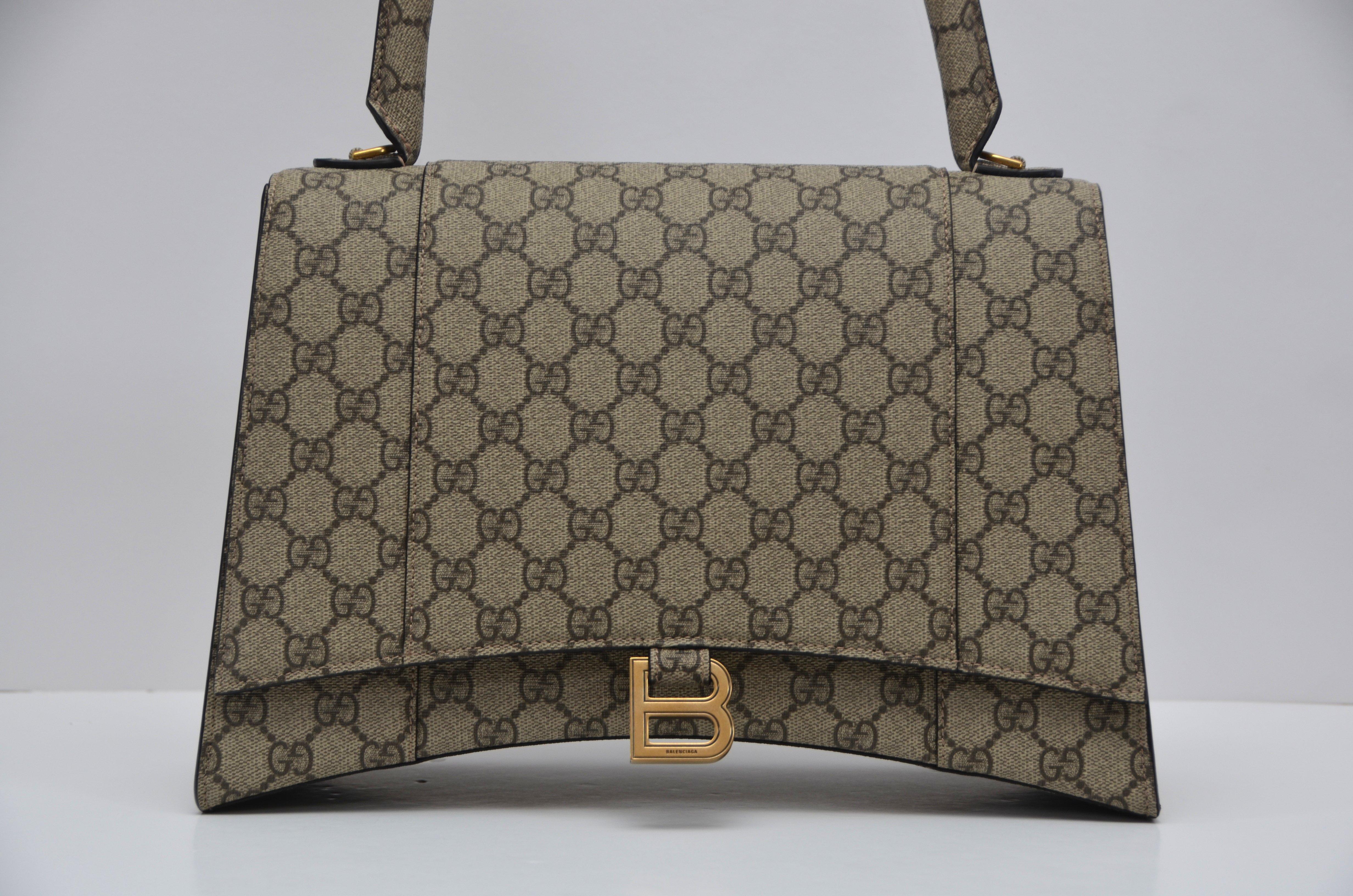 Gucci x Balenciaga Hack Aria GG Hourglass Bag MEDIUM SIZE Limited Collection NEW at 1stDibs