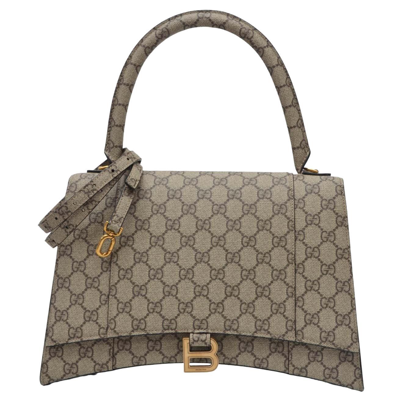 Gucci x Balenciaga Hack Aria GG Hourglass Bag MEDIUM SIZE Limited  Collection NEW at 1stDibs