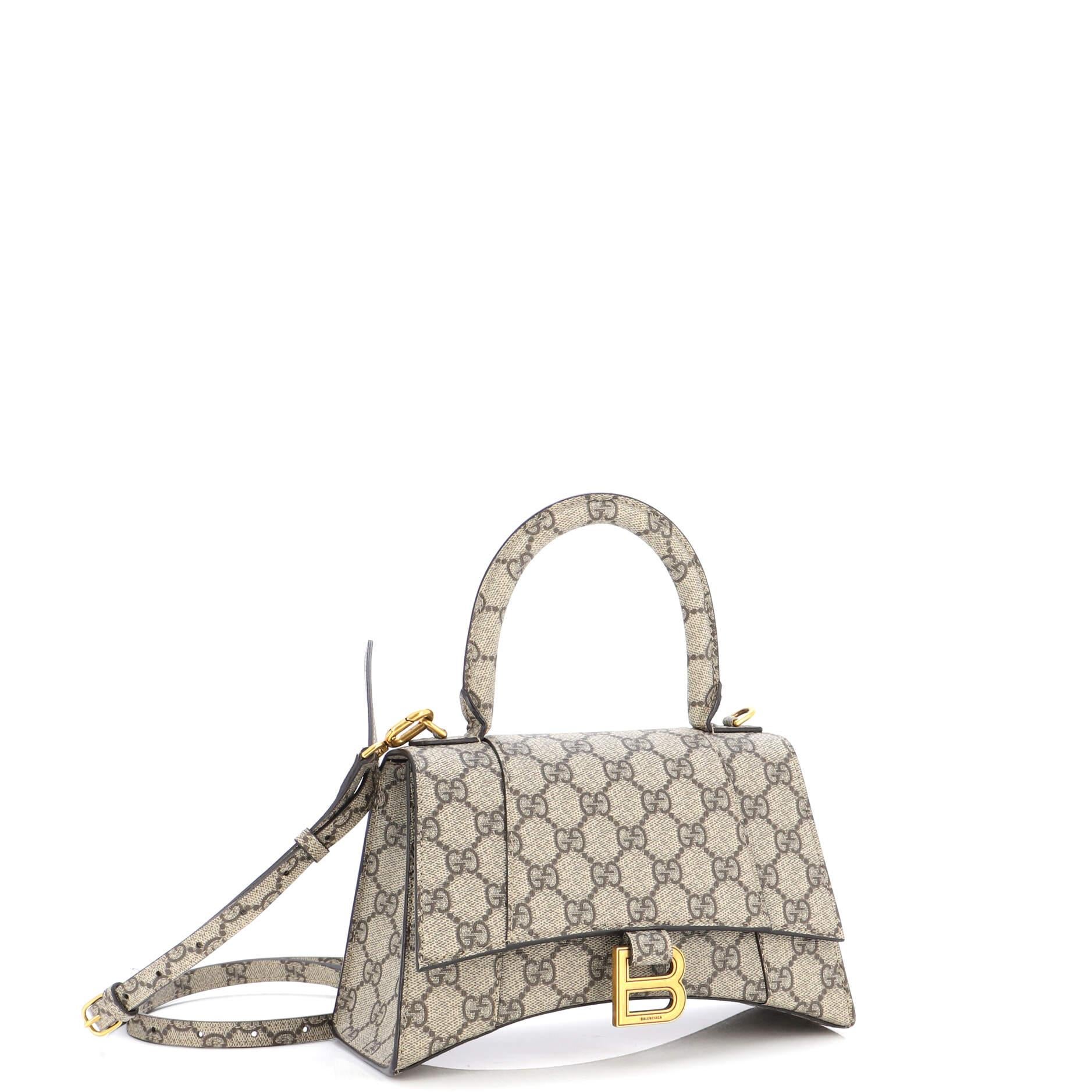 Gucci x Balenciaga The Hacker Project Small Hourglass Bag White in  Canvas/Leather with Silver-tone - US