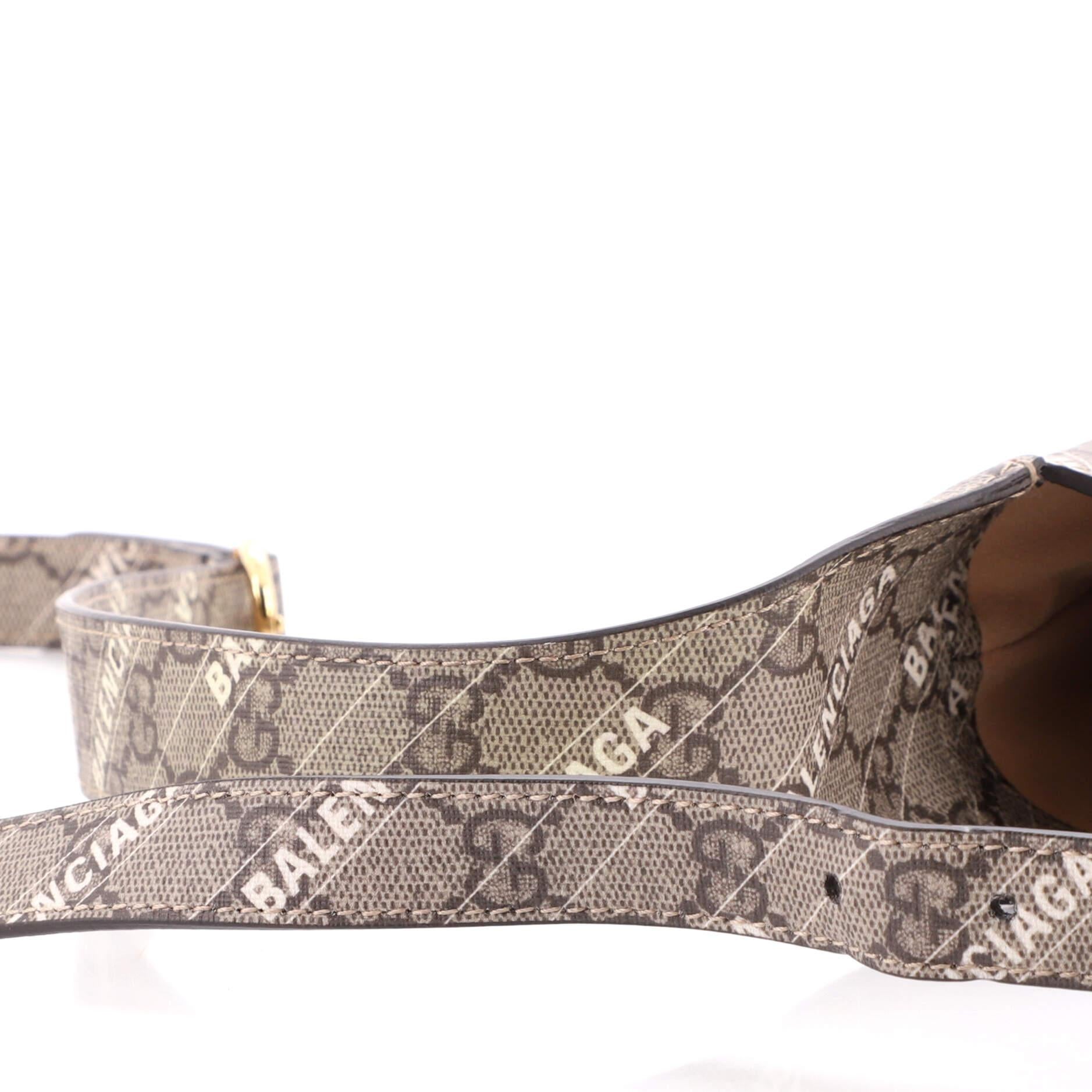 Gucci x Balenciaga The Hacker Project Jackie 1961 Hobo GG Coated Canvas Small 2
