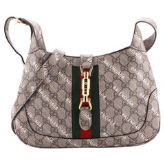 Gucci x Balenciaga The Hacker Project Jackie 1961 Hobo GG Beschichtetes Segeltuch