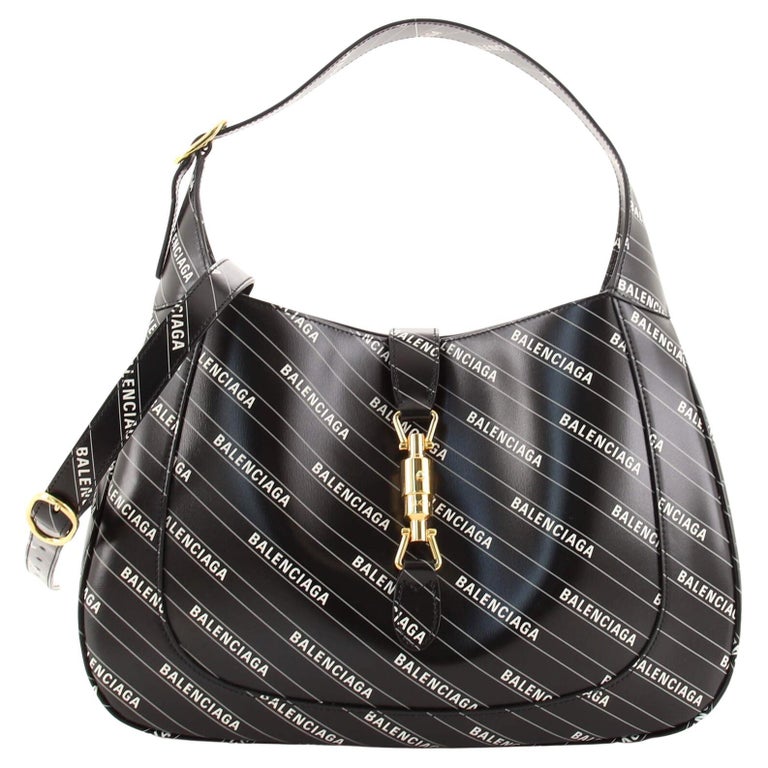 Gucci x Balenciaga The Hacker Project Jackie 1961 Hobo Printed Leather ...
