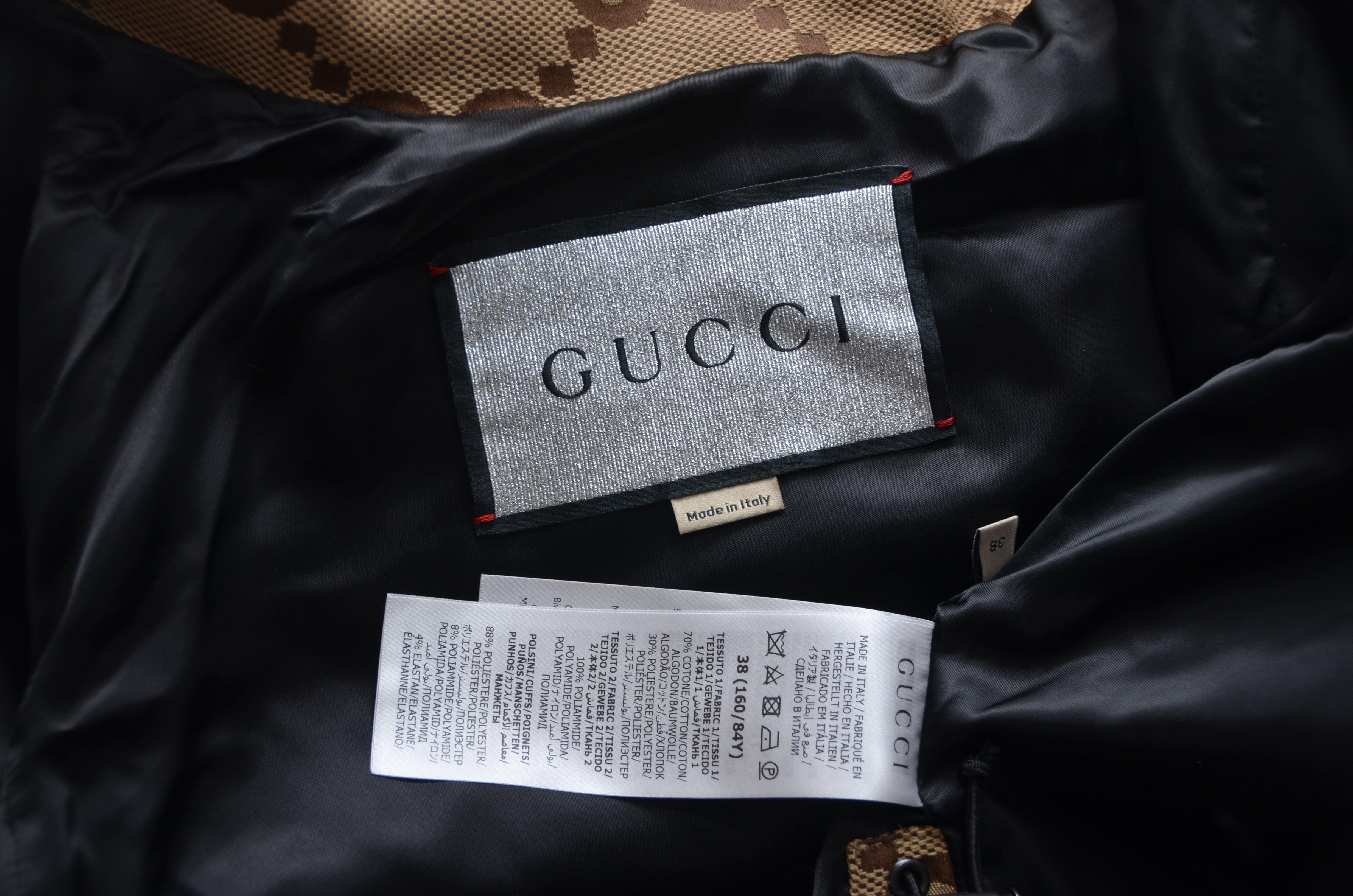 GUCCI X BALENCIAGA The Hacker Project Jumbo GG Jacke GRÖSSE 38 Neu mit Etiketten 6