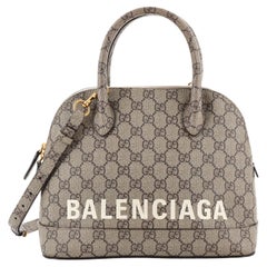 Balenciaga X Gucci GG Supreme Beige Ebony Monogram Neo Classic City Bag at  1stDibs