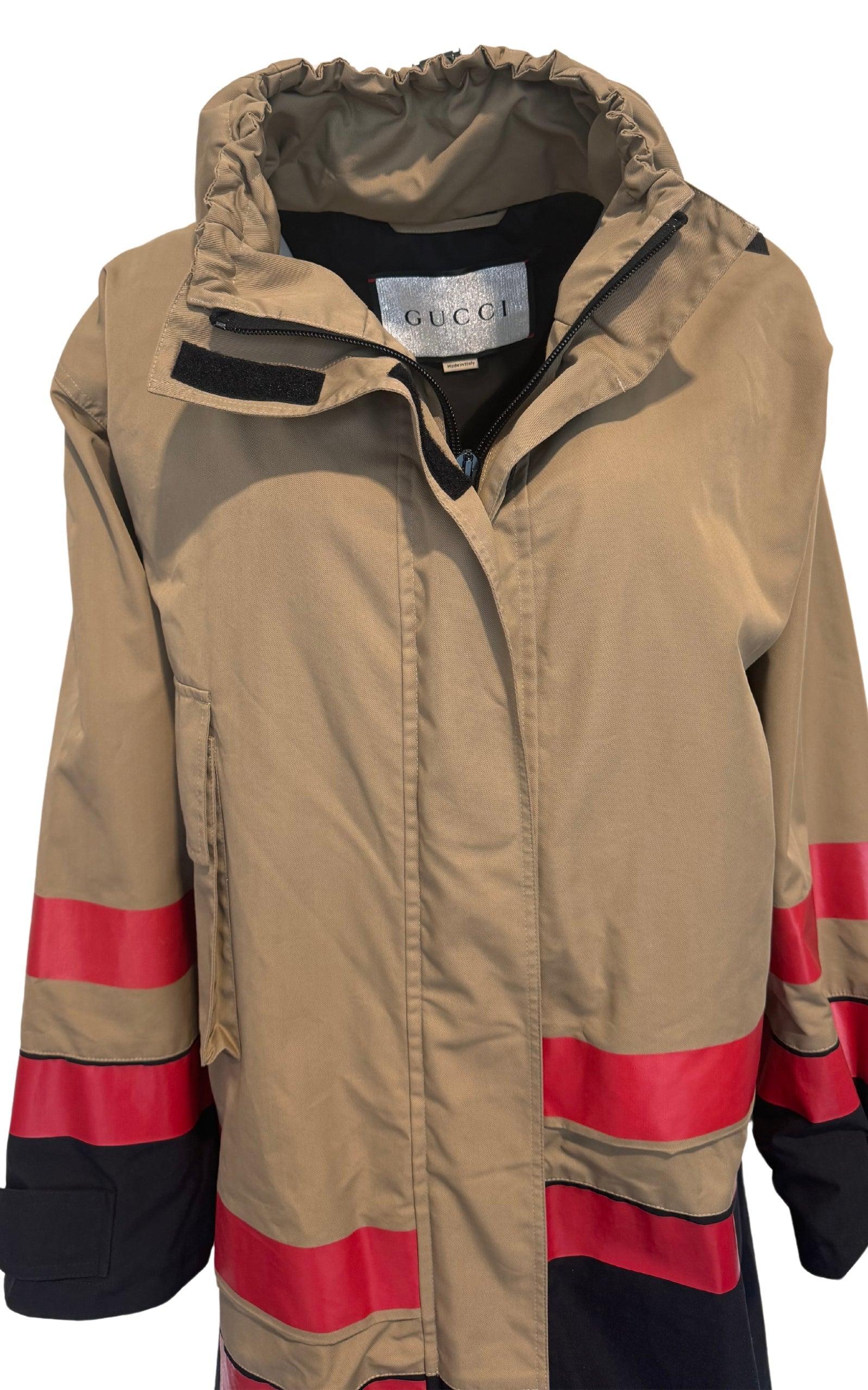 Gucci x Balenciaga The Hacker - Parka en sergé de coton technique  IT 42 en vente 1