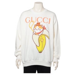 Gucci x Bananya Pullover aus Baumwolle in Weiß