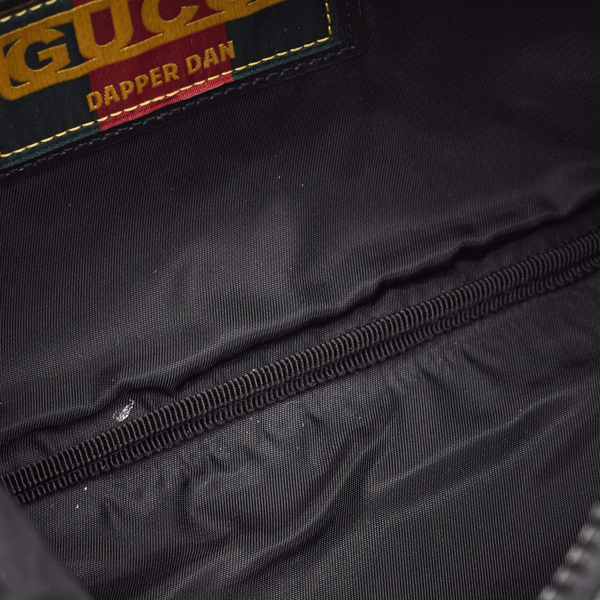 Gucci X Dapper Dan Brown Micro GG Leather Logo Belt Bag 3