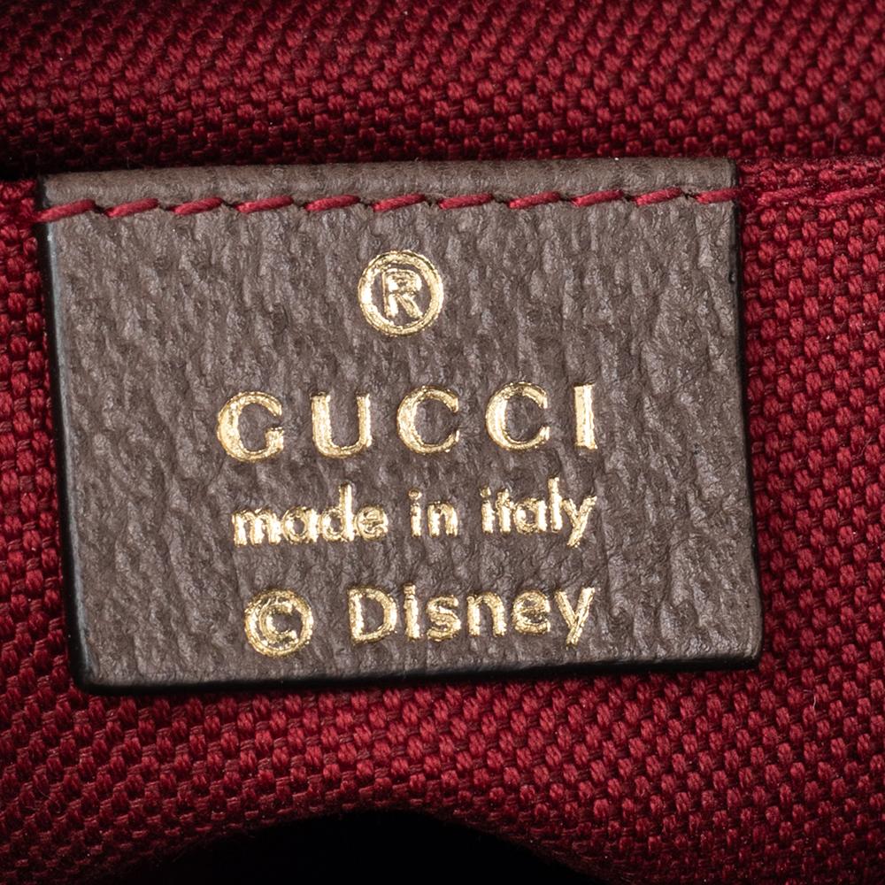 Gucci x Disney Beige GG Supreme Canvas and Leather Donald Duck Messenger Bag 6