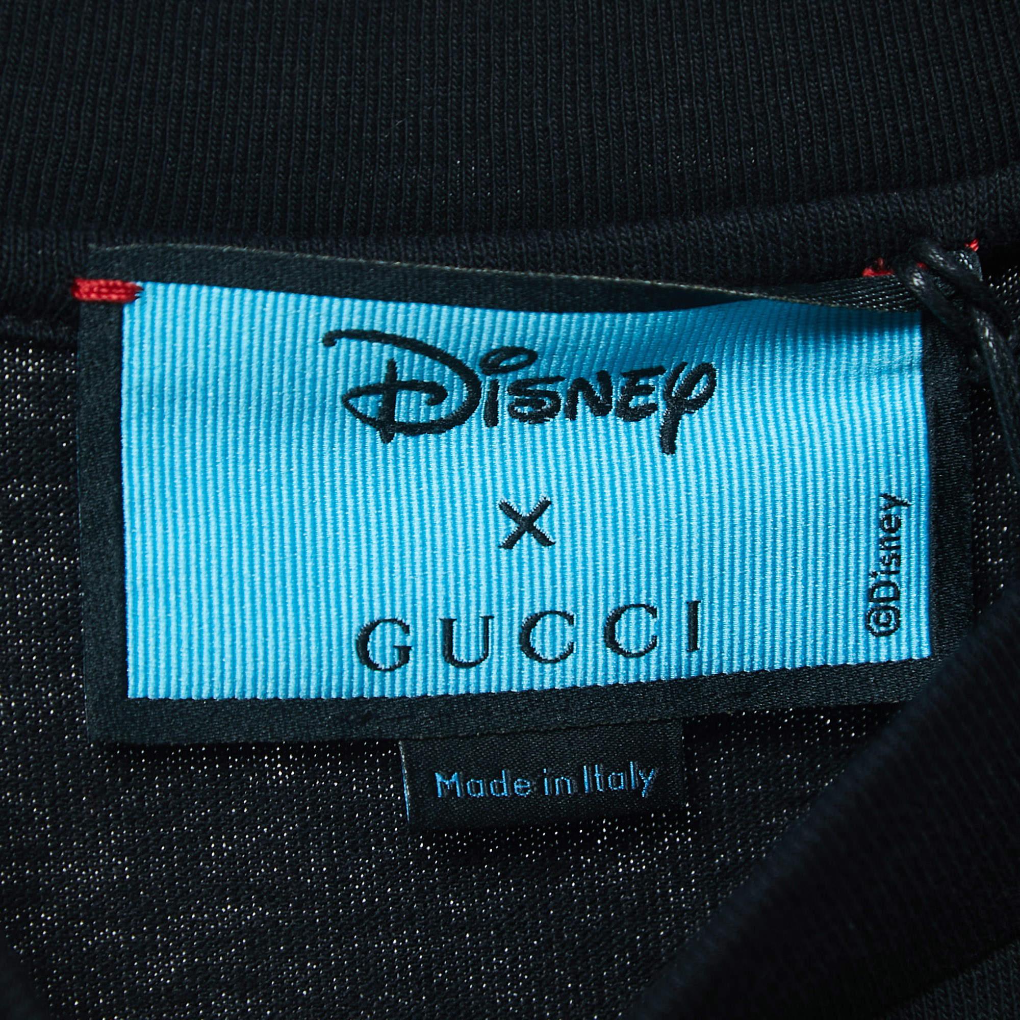 Gucci X Disney Black Donald Duck Rocket Print Short Sleeve T-Shirt XXS 1