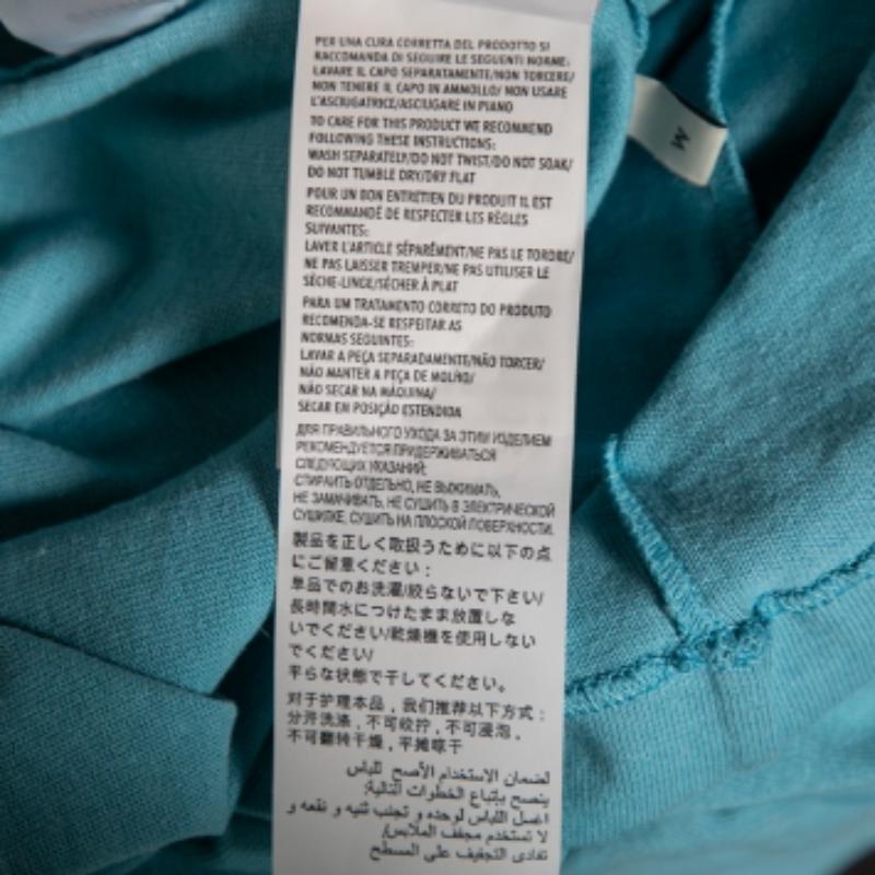 Gucci x Disney - T-shirt à manches courtes en coton imprimé bleu, taille M Bon état à Dubai, Al Qouz 2