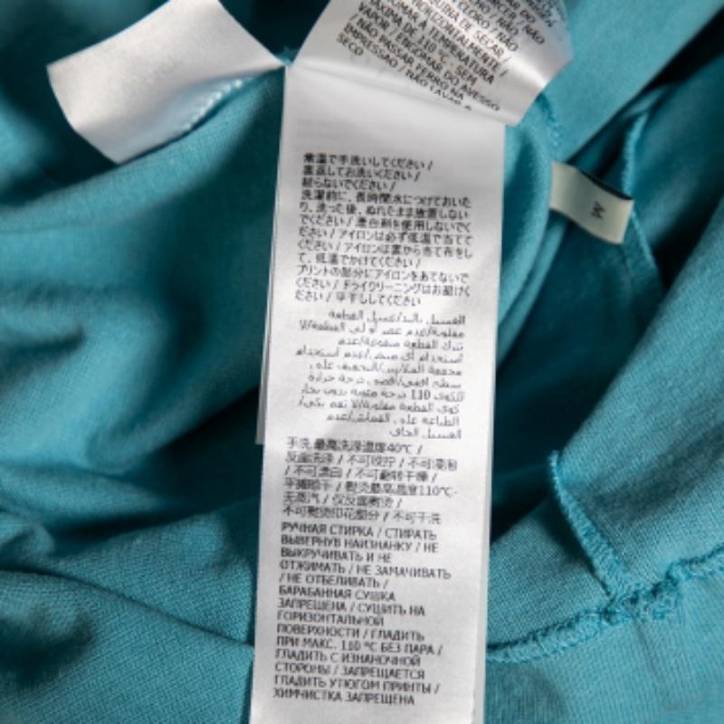 Gucci x Disney - T-shirt à manches courtes en coton imprimé bleu, taille M 2