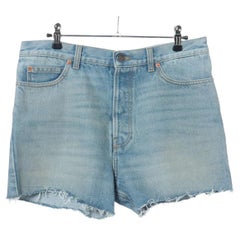 Gucci x Disney Donald Duck Cotton Denim Short Pant Blue
