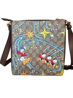 Gucci x Disney Donald Duck GG Supreme Messenger Bag, Cruise 2020