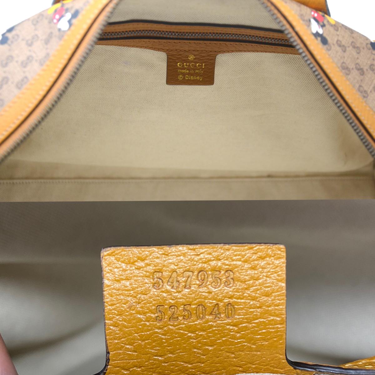 Gucci X Disney Mickey Mouse Monogram Duffel Travel Bag For Sale 1