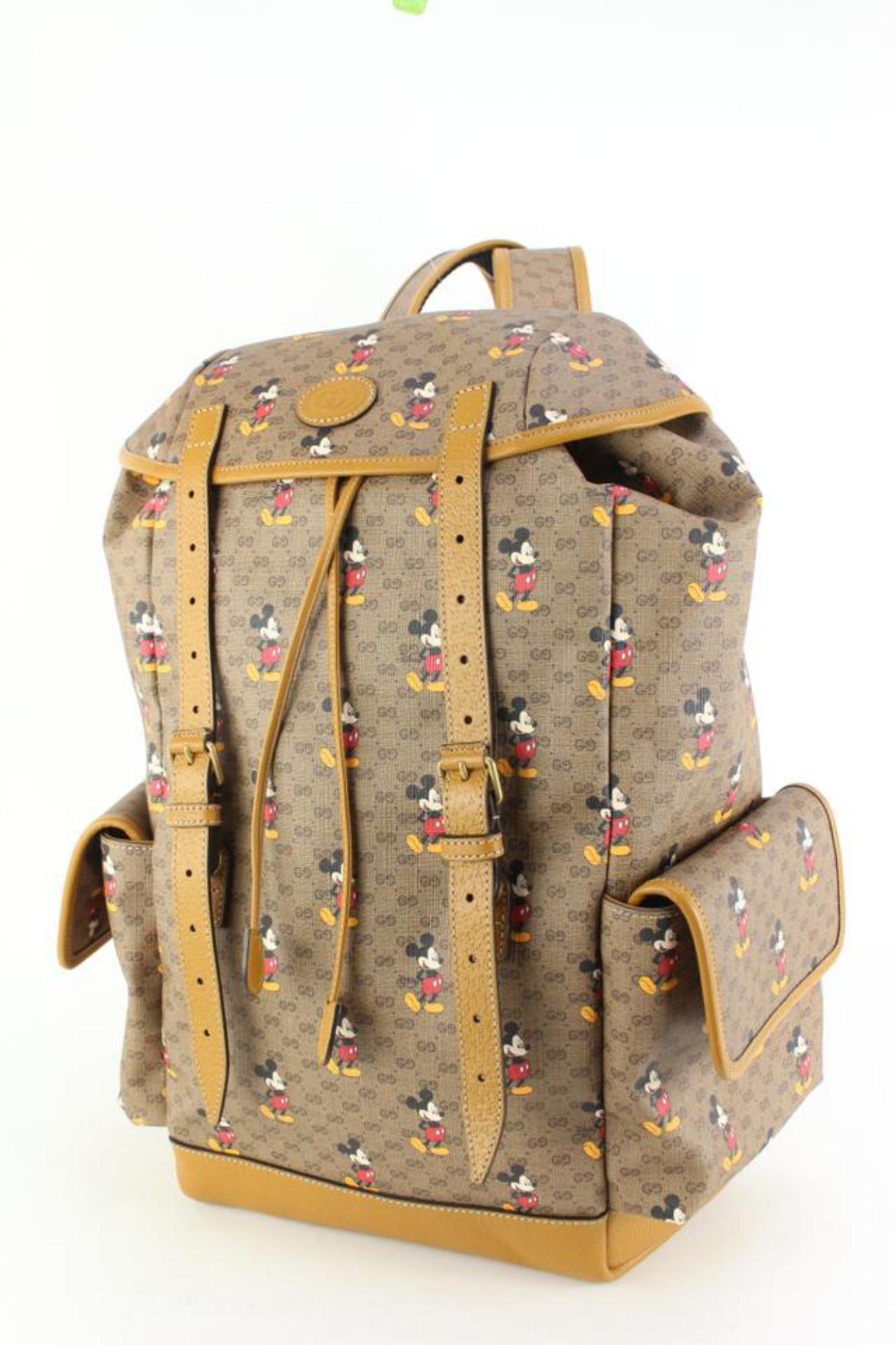 Gucci X DISNEY Mini GG Supreme Monogram Mickey Mouse Medium Backpack 84gk513 4