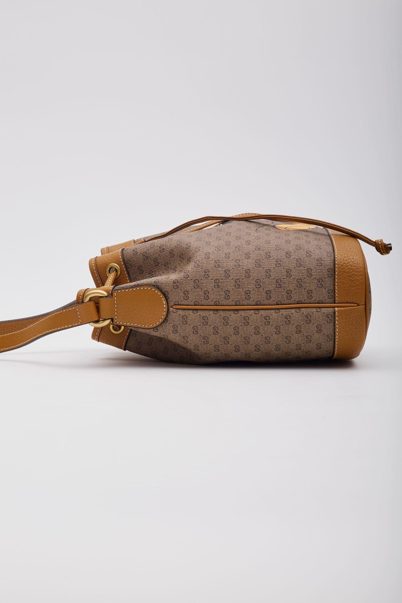 Gucci X Disney Monogram Mickey Mouse Bucket Bag Small 2