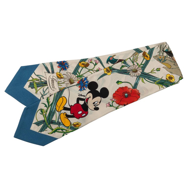 Gucci X Disney Silk Scarf - Mickey Mouse Print (NEW)