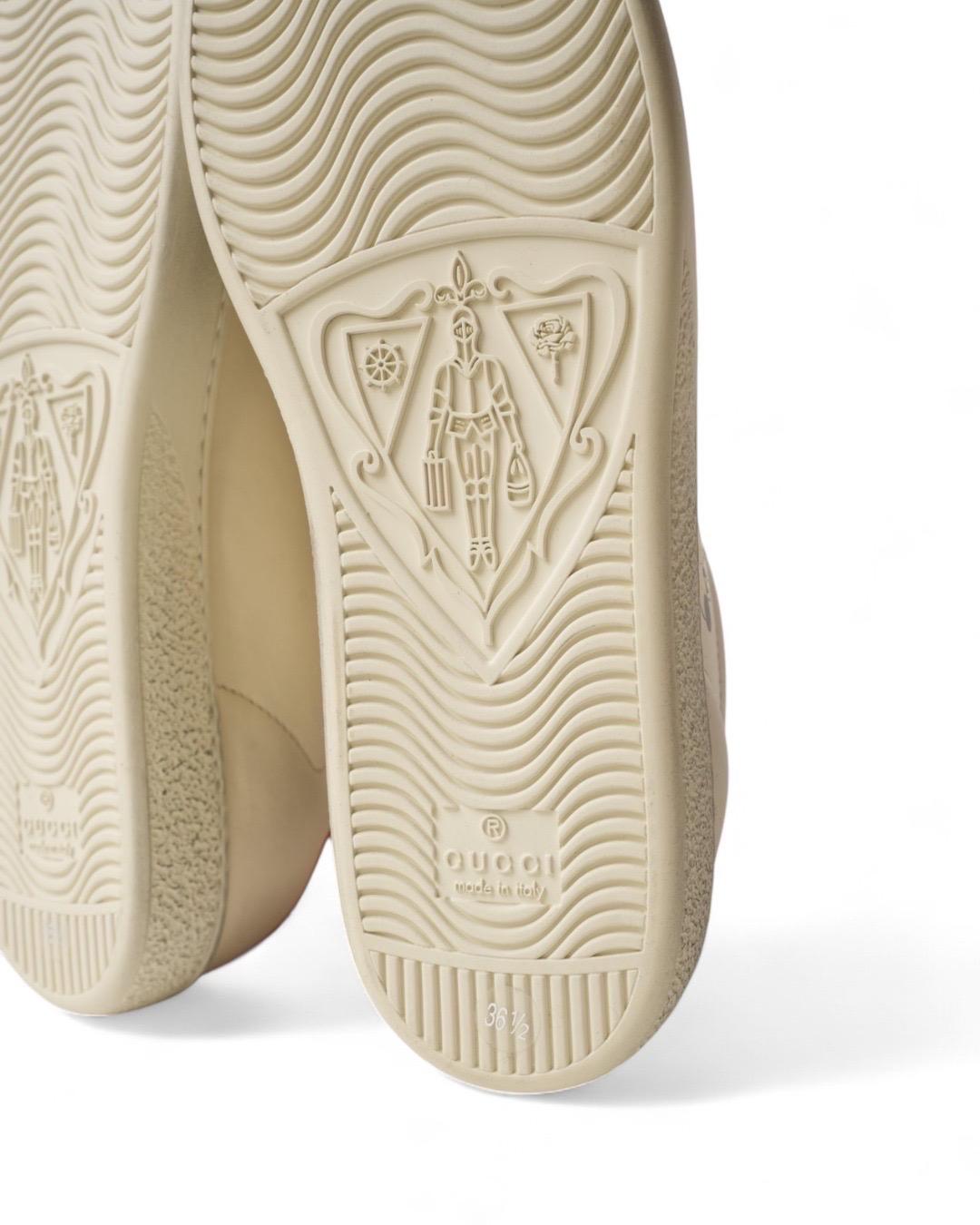 Gucci X Disney Sneakers Ace Topolino Avorio in vendita 6