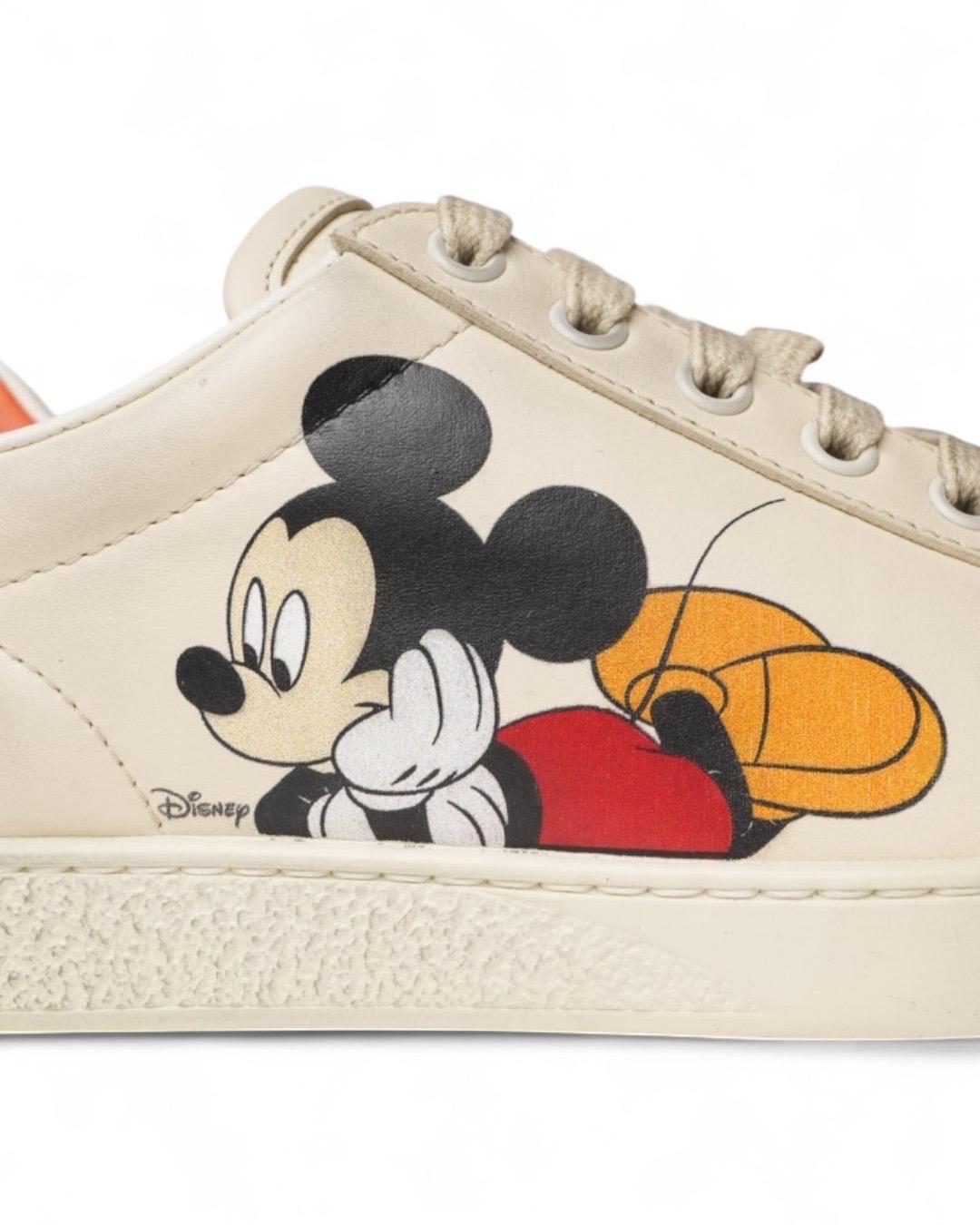 da uomo o donna Gucci X Disney Sneakers Ace Topolino Avorio in vendita