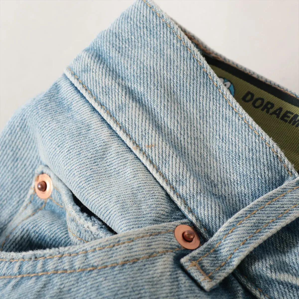 Gucci x Doraemon Cotton Denim Skirt Blue For Sale 3