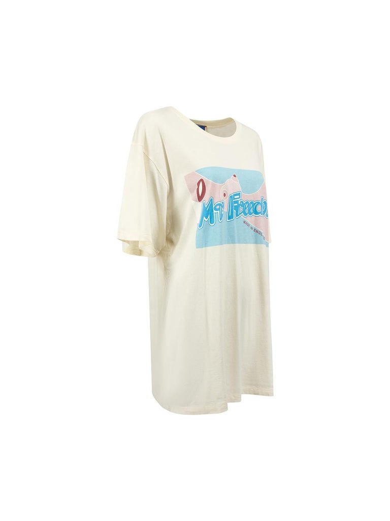 Gucci x Elton John Cream Graphic Print T-Shirt Size For Sale at | gucci elton john t shirt