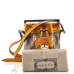 Gucci x EXO-KAI Ophidia Bucket Bag Printed GG Coated Canvas Mini