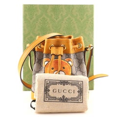 Gucci x EXO-KAI Ophidia Bucket Bag Printed GG Coated Canvas Mini