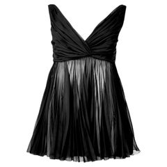 Gucci X Frida Giannini Fall 2005 Black pleated top