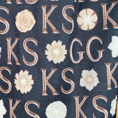 GUCCI x GEORGE KENNETH SCOTT Size S Black Beige Monogram Joggers Casual Pants