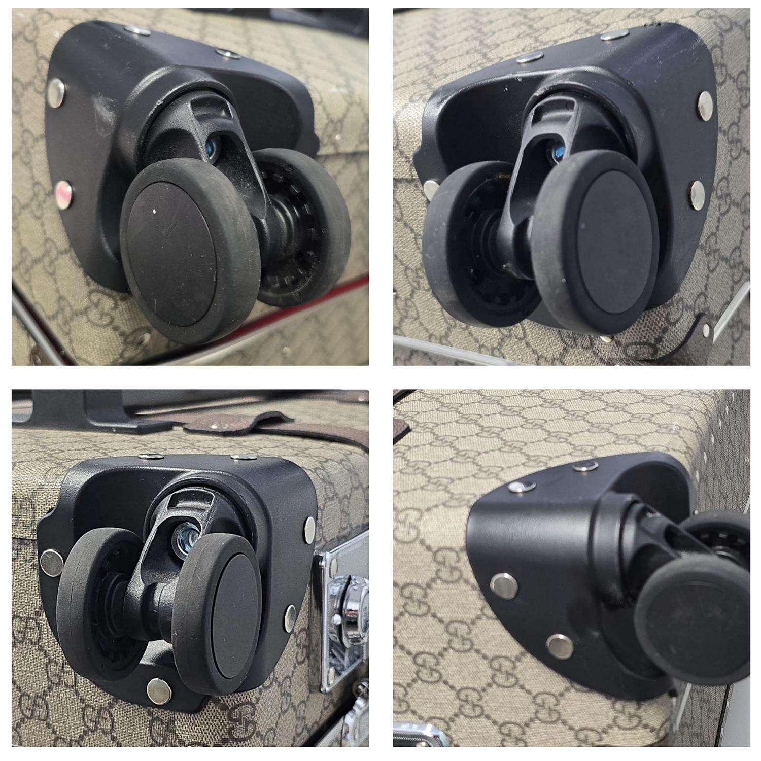 Maleta mediana Gucci X Globe-Trotter GG en venta 6