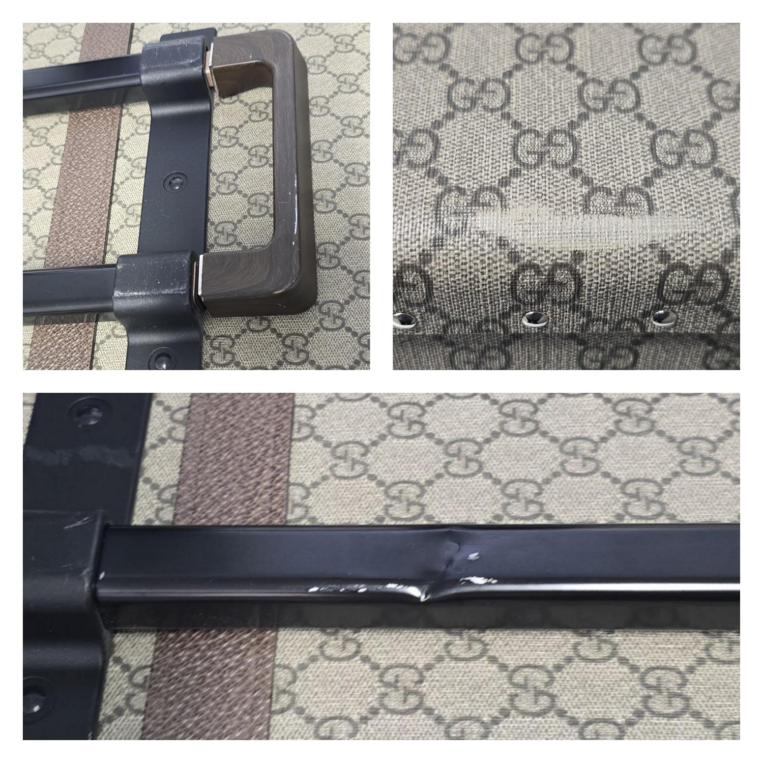 Maleta mediana Gucci X Globe-Trotter GG en venta 4