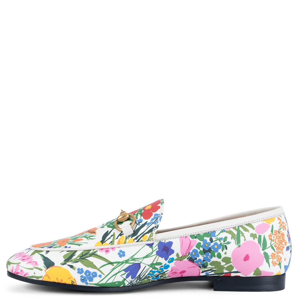 floral gucci loafers
