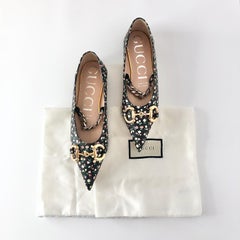 Gucci x Liberty Floral Horsebit Maryjane Pointed Toe Ballet Flats 36.5
