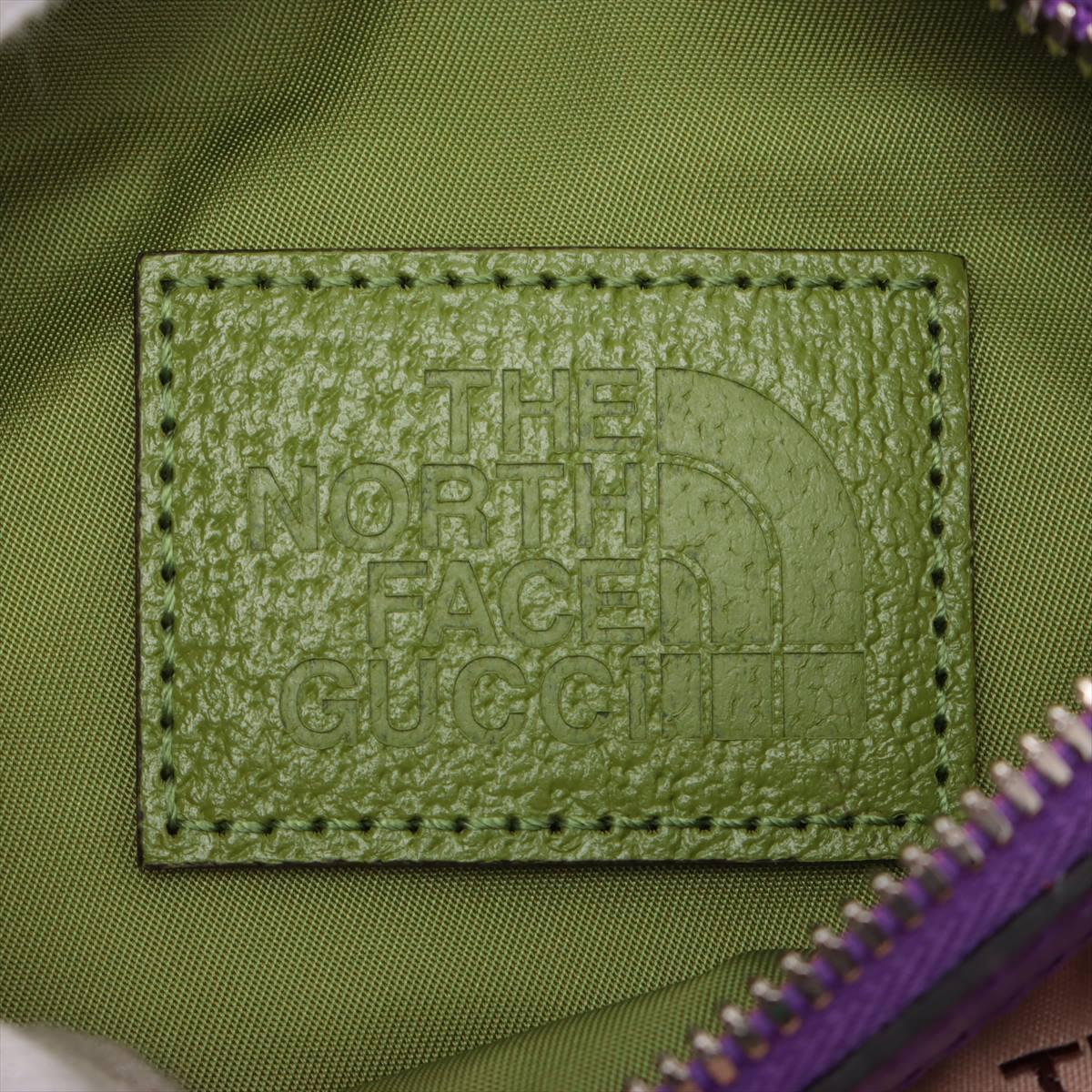 Gucci x North Face Floral Nylon Leather Bumbag Multicolor For Sale 3