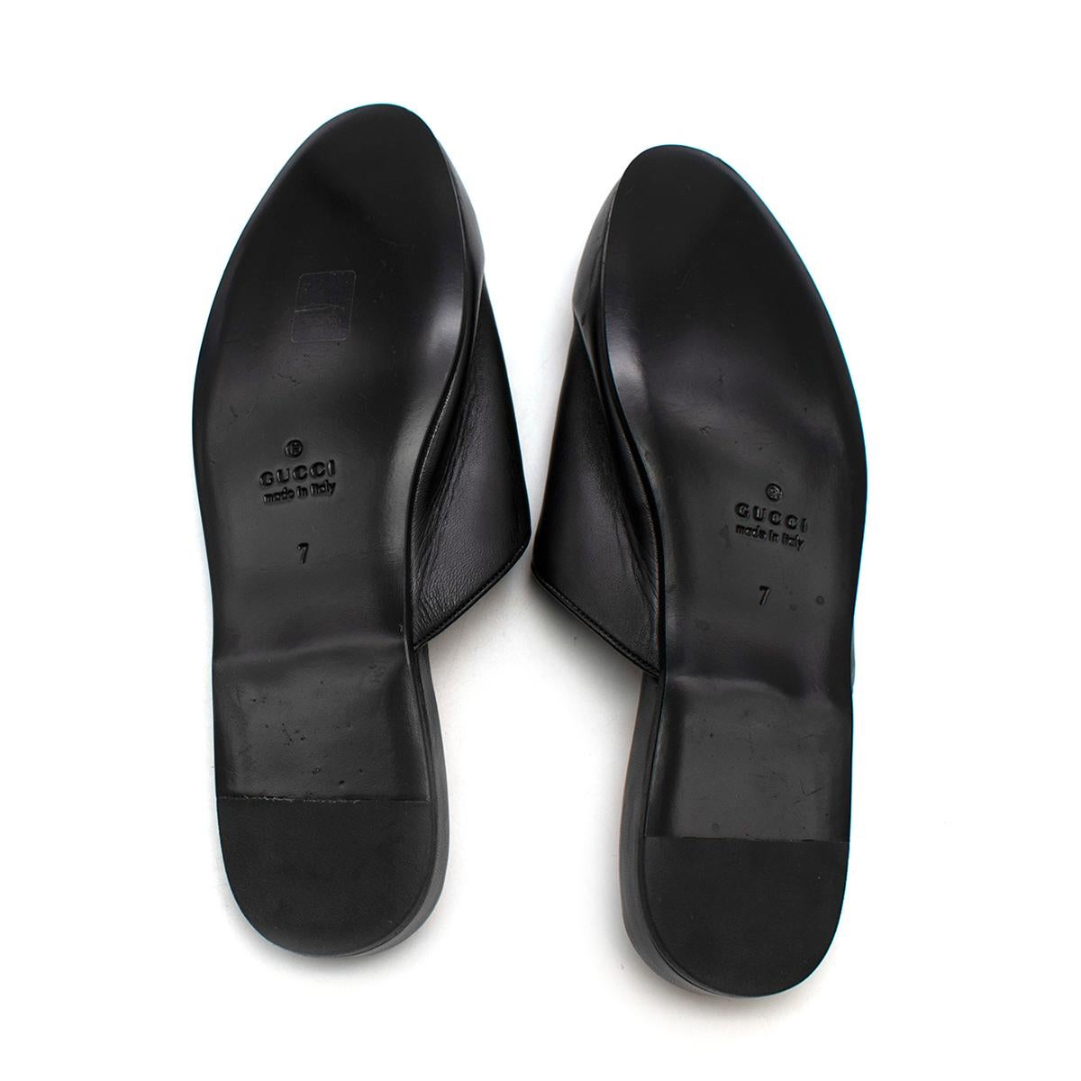 Men's Gucci x NY Yankees Runway Black Leather Princetown Mules - Us size 8