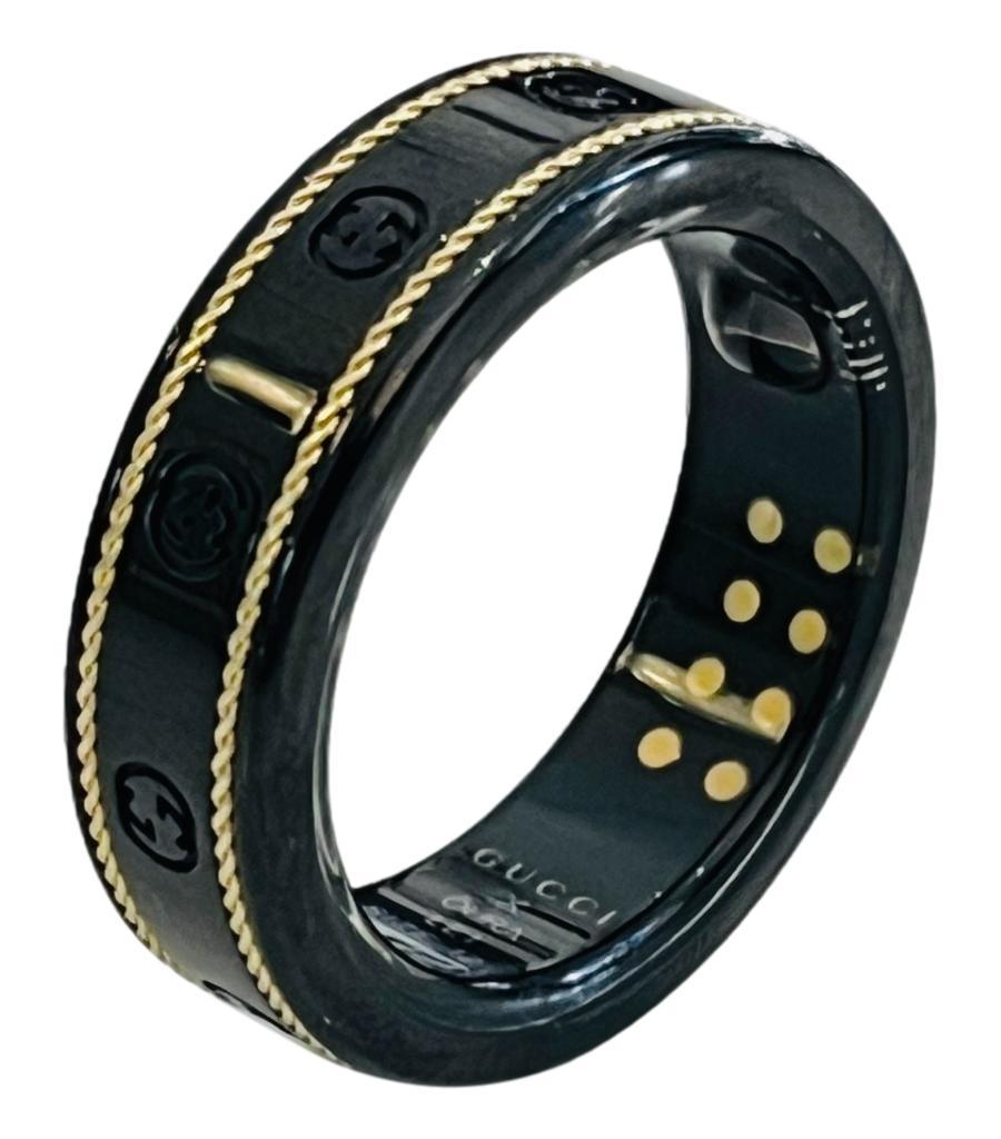 Gucci X Oura GG Smart Ring aus 18 Karat Gold und Titan 1