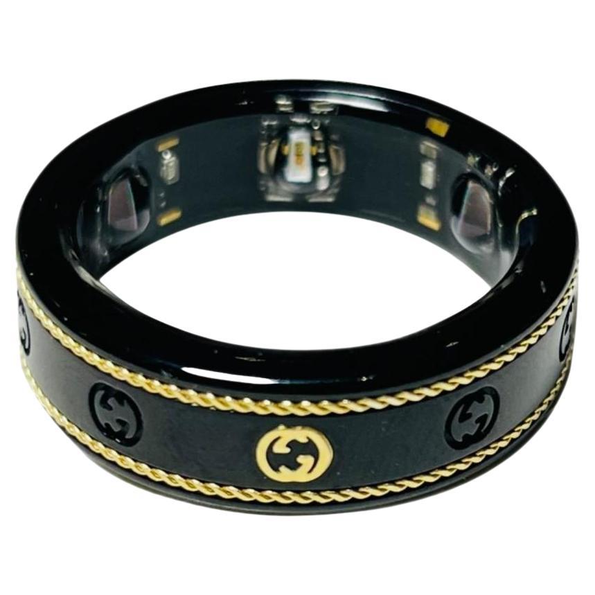 Gucci X Oura GG 18K Gold & Titanium Smart Ring