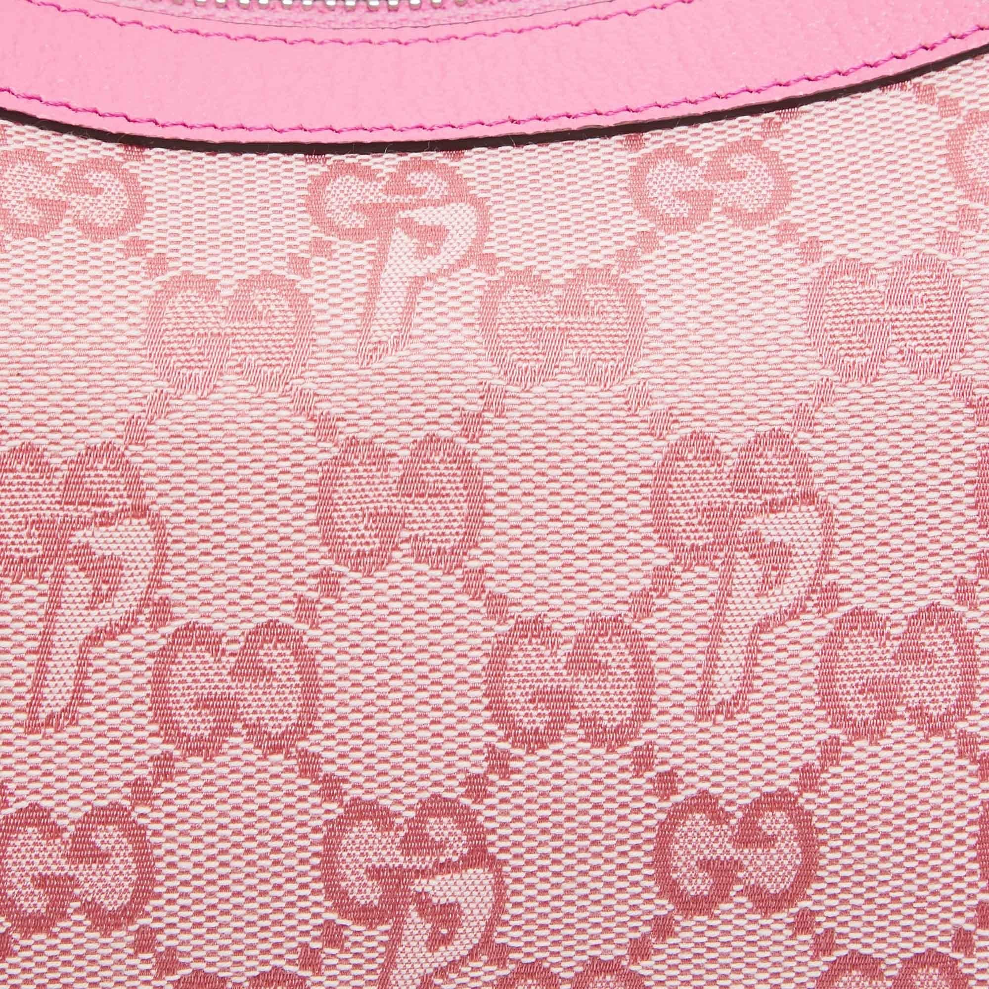Gucci x Palace Pink GG-P Canvas Half-Moon Mini Bag 1
