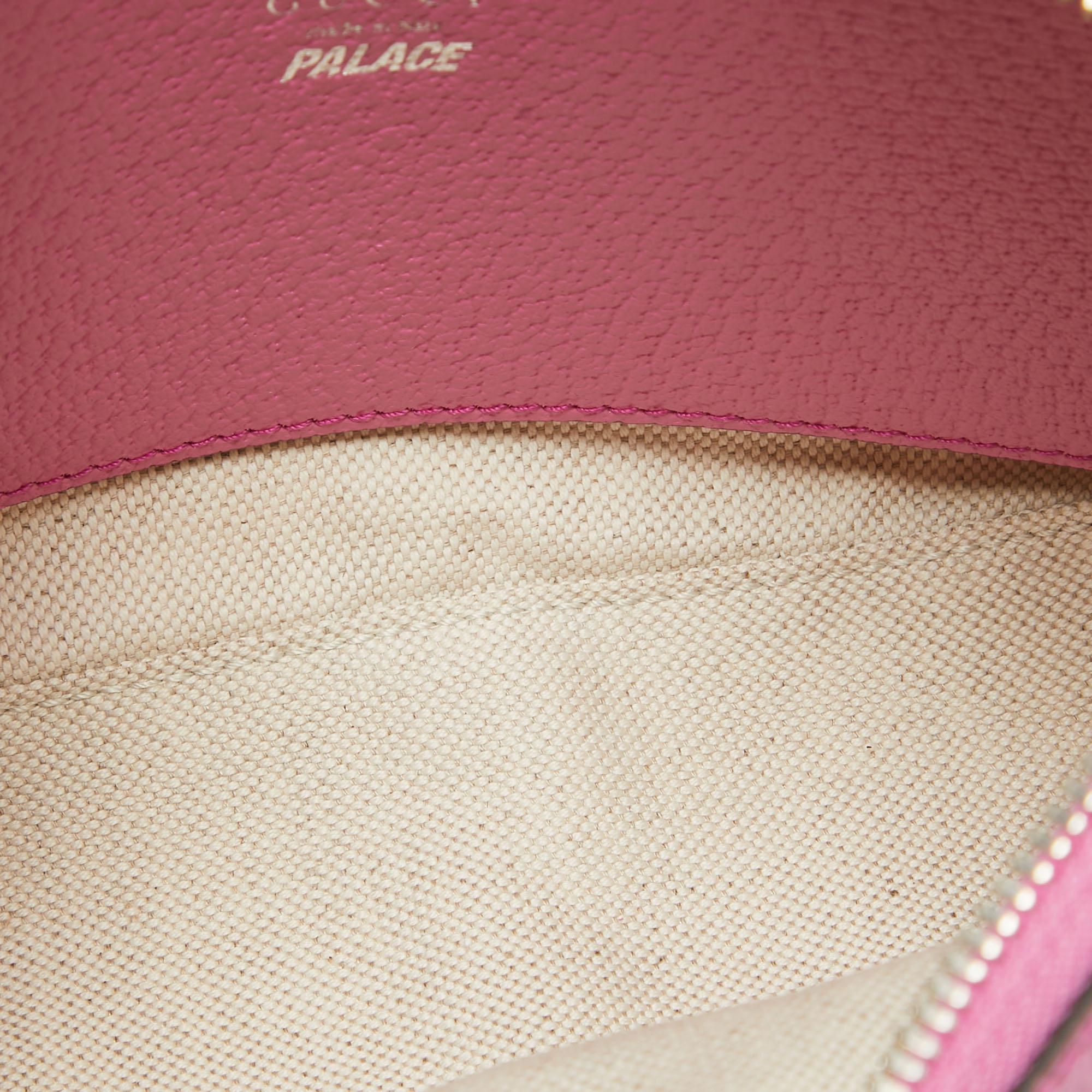 Gucci x Palace Pink GG-P Canvas Half-Moon Mini Bag 3