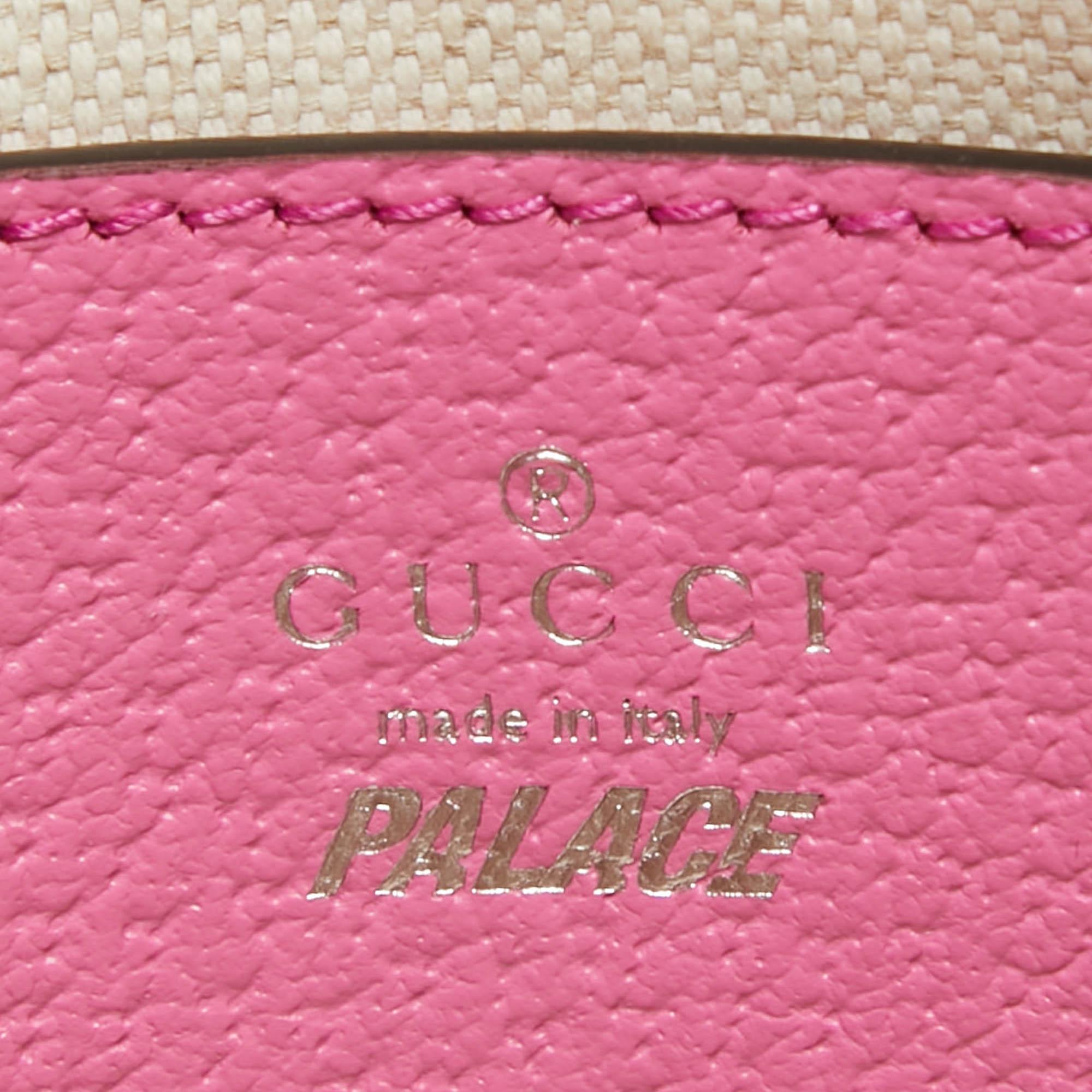 Gucci x Palace Pink GG-P Canvas Half-Moon Mini Bag 5