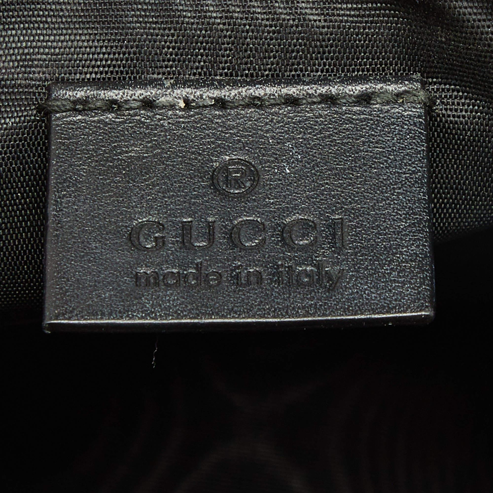 Gucci X Sega Black/Gold Leather Mini GUCCY Star Dome Crossbody Bag 3