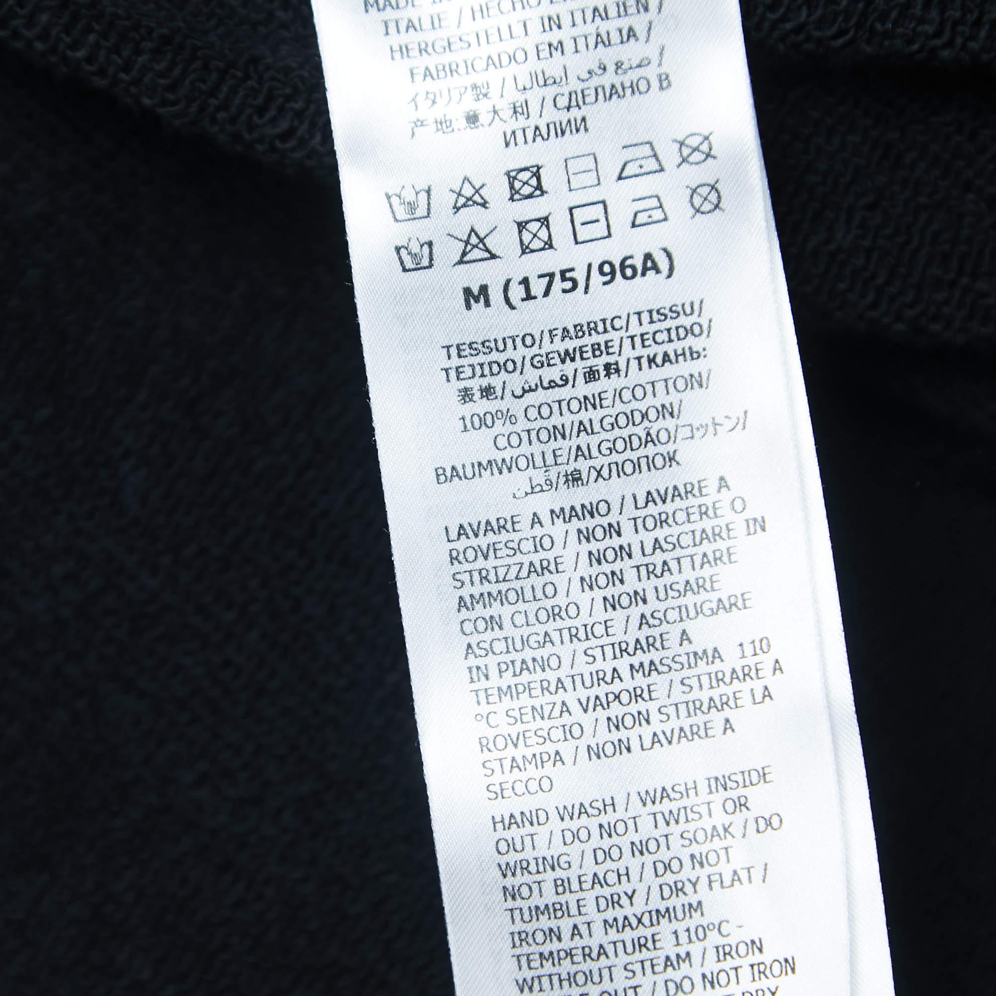 Gucci X The North Face Black Logo Print Cotton Hoodie M For Sale 1