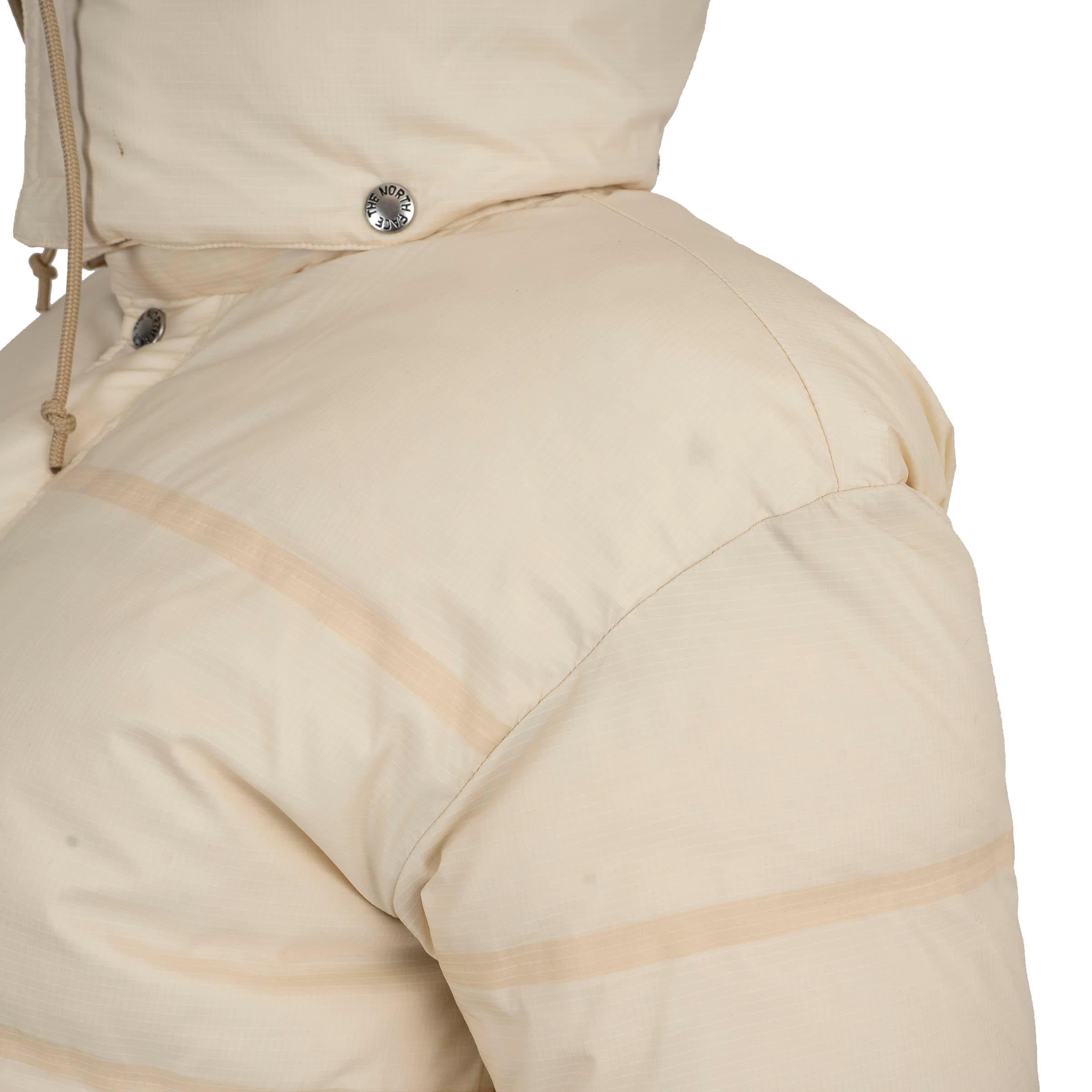 Gucci x THE NORTH FACE - Giacca in nylon crema 2022 CROPPED DOWN PUFFER XXS in vendita 2