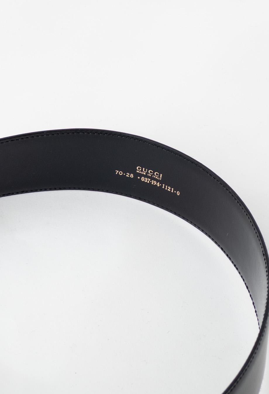 Gucci x Tom Ford 1996 Runway Kate Moss G Belt in Black & Gold 3