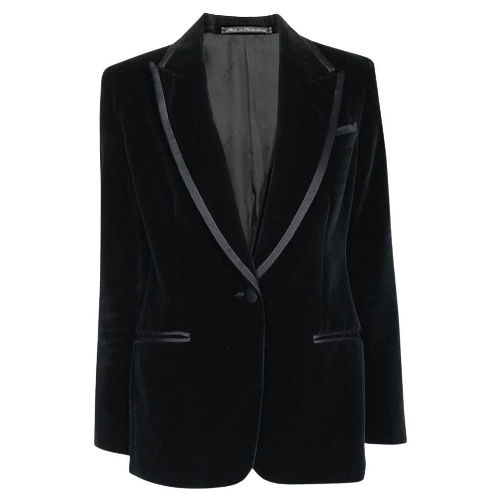 Gucci x Tom Ford 1996 RUNWAY Velvet Tuxedo Blazer in Black Gwyneth Paltrow