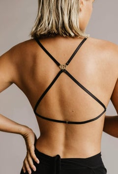 Gucci x Tom Ford 2004 Gold GG Mesh Bralette Sz M NEW WITH TAGS