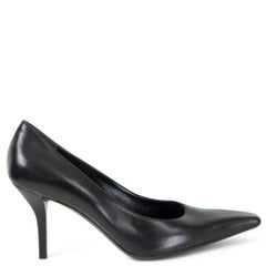 GUCCI x TOM FORD black leather Square Toe Pumps Shoes 41 C