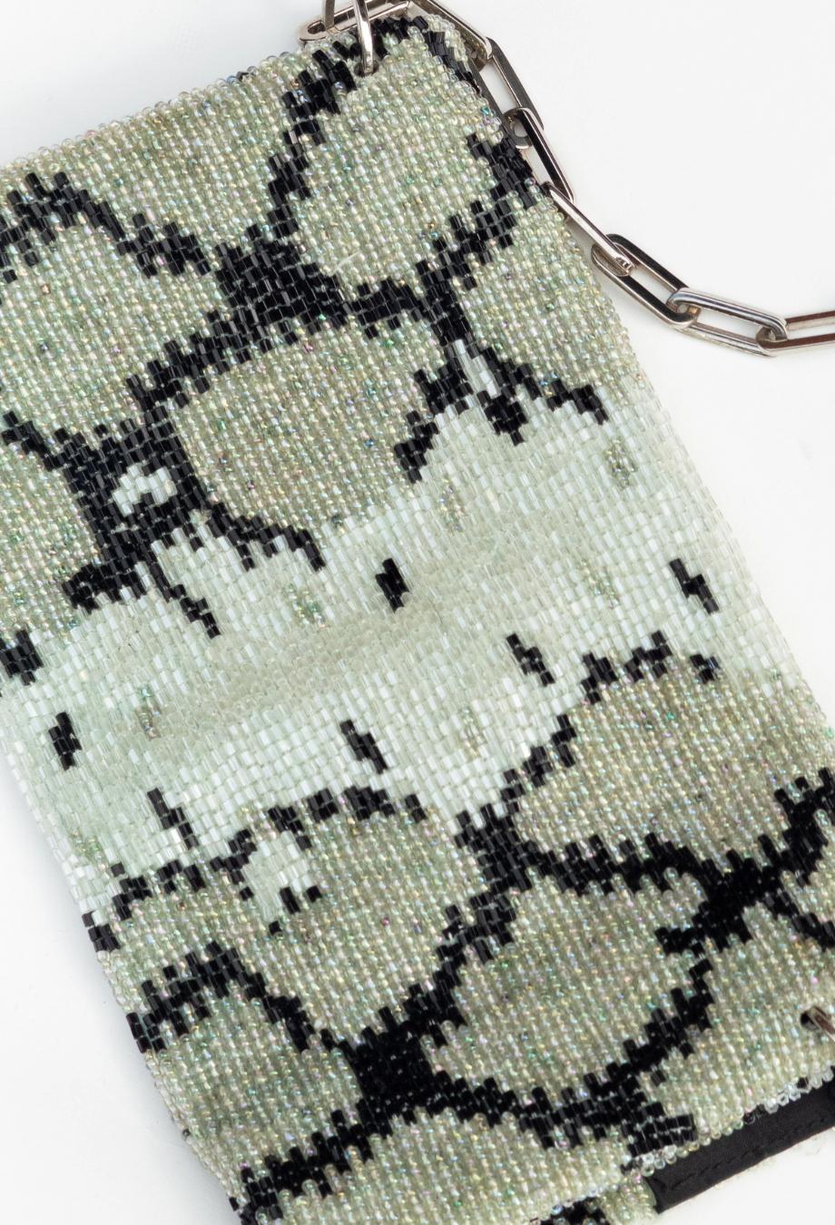 Gucci x Tom Ford Era Campaign S/S 2000 Beaded Snake Bag In condizioni buone in vendita a Melbourne, VIC