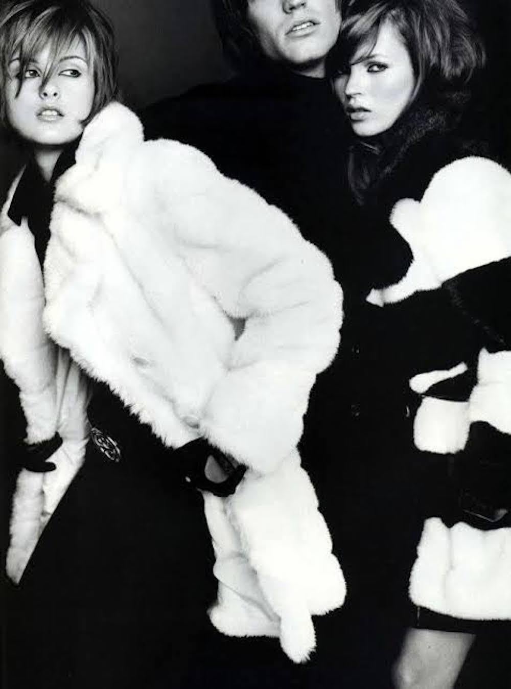 Gucci x Tom Ford A/I 1995 cappotto iconico in pelliccia sintetica in vendita 5